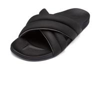 OLUKAI Hila Women's Beach Sandal, Water-Friendly Flip-Flop Slides, All-Day Wear & Ultra-Soft Comfort Fit, Black/Black, 6 UK
