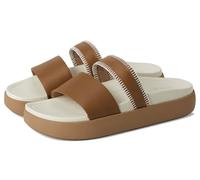 OLUKAI Kipe‘a 'Olu Women's Slide Sandal, Everyday Stylish Shoe, All-Day Wear & Comfortable Fit, Tan/White Sand, 5 UK