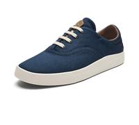 OLUKAI Kohu Women's Everyday Sneaker, Lightweight Canvas & Classic Lace-Up Design, All-Day Comfort & Support, Navy/Navy, 5 UK