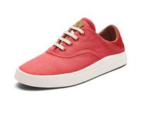 OLUKAI Kohu Women's Everyday Sneaker, Lightweight Canvas & Classic Lace-Up Design, All-Day Comfort & Support, Lehua Flower/Lehua Flower, 7.5 UK