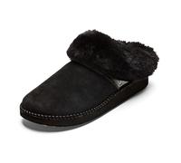 OLUKAI Ku'i Women's Slipper, Soft Full-Grain Leather & Wool Blend Footbed, Wet Grip Soles for Inside & Outside Wear, Cute & Comfortable Slip-On, Lava Rock/Lava Rock, 3 UK