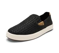 OluKai Lae'ahi Lauhala Men's Woven Leather Shoes | Versatile Everyday Leather Trainers, Easy Slip-On Design, All-Day Comfort