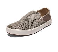 OLUKAI Lae'ahi Men's Slip On Shoes, Versatile & Casual Everyday Sneaker, Lightweight & Breathable Mesh, All-Day Wear & Comfort, Clay/Clay, 11.5 UK
