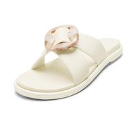 OLUKAI La'i Women's Slide Sandals, Everyday Shoe & Water-Friendly, All-Day Comfort, Stylish & Durable, White Sand/White Sand, 7 UK