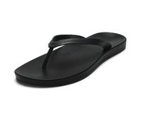OLUKAI Lalahi Women's Leather Beach Sandals, Casual Everyday Flip Flop, Lightweight & Supportive Arch, Clean Design & Soft Comfort, Lava Rock/Lava Rock, 6 UK