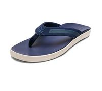 OLUKAI Leeward Men's Beach Sandals, Quick-Dry Flip Flops & Water Friendly, Navy/Navy, 13.5 UK