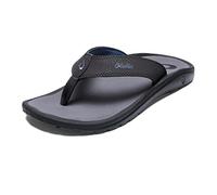 OLUKAI Men's Ohana Water-Resistant Flip-Flop Sandal, Pavement - 7 UK