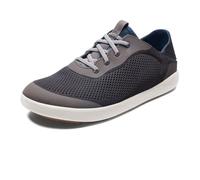 OLUKAI Moku Pae Men's Boat Shoes, No Tie Laces & Stretch Construction, Lightweight & Breathable Mesh, Comfort Fit & Wet Grip Rubber Soles, Pavement/Vintage Blue, 8.5 UK