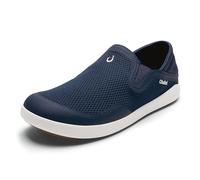 OLUKAI Moku Slip-On Men's Boat Shoes, Enhanced Grip & Traction, Lightweight & Breathable Mesh, Comfort Fit & All-Day Wear, Trench Blue/Trench Blue, 7.5 UK