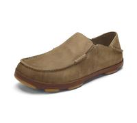 OLUKAI Moloa Men's Premium Leather Shoes, Easy Slip On & Off Design, Casual & Versatile Loafer, Drop-in Heel & Enhanced Traction, Clay/Toffee, 16 UK