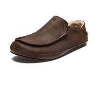 OLUKAI Moloa Slipper - Men's Dark Wood/Dark Wood 11
