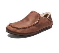 OLUKAI Moloa Slipper - Men's Dark Wood/Dark Wood 14