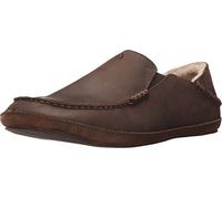 OLUKAI Moloa Slipper - Men's Dark Wood/Dark Wood 9