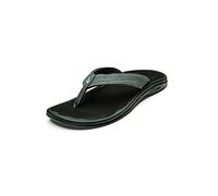 OLUKAI Ohana Men's Beach Sandals, Quick-Dry Flip-Flop Slides, Water Resistant & Lightweight, Compression Molded Footbed & Ultra-Soft Comfort Fit, Dark Java/Ray, 9.5 UK
