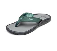 OLUKAI Ohana Men's Beach Sandals, Water Resistant Flip Flops, Arch Support & Comfort Fit, Lightweight & Durable, Enhanced Grip & Traction, Starpine/Sharkskin, 11.5 UK