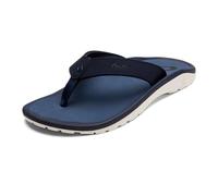 OluKai Ohana Men's Beach Sandals, Quick-Dry Flip-Flop Slides, Water Resistant & Lightweight, Compression Molded Footbed & Ultra-Soft Comfort Fit, Deepest Depths/Deepst Depths, 13.5 UK