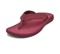 OLUKAI Ohana Women's Beach Sandals, Quick-Dry Flip-Flop Slides, Water Resistant, Wet Grip Soles & Compression Molded Footbed, Red Earth/Red Earth, 5 UK
