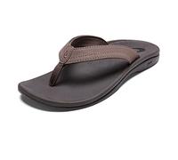 OLUKAI Ohana Women's Beach Sandals, Water Resistant Flip Flops, Arch Support & Comfort Fit, Lightweight & Durable, Enhanced Grip & Traction, Warm Taupe/Island Salt, 5 UK