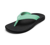 OLUKAI Ohana Women's Beach Sandals, Water Resistant Flip Flops, Arch Support & Comfort Fit, Lightweight & Durable, Enhanced Grip & Traction, Paradise/Black, 3 UK