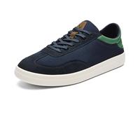 OLUKAI Punini Men's Everyday Sneaker, Classic Lace-Up Design & Countoured Footbed, Comfort Fit & Wet Grip Rubber Soles, Durable & Supportive, Navy/Bamboo, 9.5 UK
