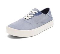 OLUKAI Tradewind Men's Everyday Sneaker, Lightweight Canvas & Classic Lace-Up Design, All-Day Comfort & Support, Navy/Navy, 9.5 UK