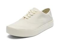 OLUKAI Tradewind Men's Everyday Sneaker, Lightweight Canvas & Classic Lace-Up Design, All-Day Comfort & Support, Off White/Off White, 12, Off White/Off White, 11.5 UK