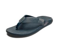 OluKai Tuahine Men's Waterproof Leather Sandals, Versatile Beach Flip Flops, Arch Support & Comfort Fit, Lightweight & Durable, Enhanced Grip & Traction, Lagoon/Lagoon, 9.5 UK