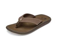 OLUKAI Ulele Men's Beach Sandals, Water Resistant Flip Flops, Arch Support & Comfort Fit, Lightweight & Durable, Enhanced Grip & Traction, Mustang/Mustang, 16 UK