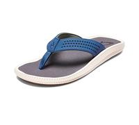 OLUKAI Ulele Sandals - Men's Slate Blue/Charcoal 12