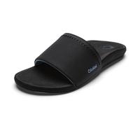 OLUKAI Ulele Slide Women's Sandals, Water-Resistant Slide, Enhanced Grip & Traction, Cushioned All-Day Comfort & Wear, Black/Black, 3 UK