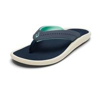 OLUKAI Ulele Women's Beach Sandals, Water-Resistant Flip-Flops, Arch Support & Comfort Fit, Lightweight With Enhanced Grip & Traction, Trench Blue/Trench Blue, 7 UK