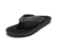 OLUKAI Ulele Women's Beach Sandals, Water-Resistant Flip-Flops, Arch Support & Comfort Fit, Lightweight With Enhanced Grip & Traction, Black/Black, 9 UK