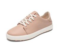 OLUKAI Wailea Women's Golf Shoes, Spikeless Golf Shoes, Supple Full-Grain Leather & Contoured Footbed, Waterproof & Stain-Resistant, Soft Pink/Bright White, 7 UK