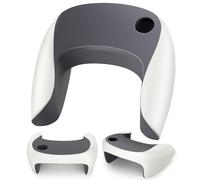 Olumoon Reading Pillow, Lap Desk Pillow for Adult, Memory Foam Gaming Pillow for Arm Support, Arm Rest for Working, Crocheting, Playing Game or Siting in Bed, Floor, Sofa (White)