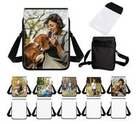 Olutacot 10 Pcs Sublimation Crossbody Bag, Bulk Blank Shoulder Bag | Adjustable Waterproof Phone Pouch, Crafting Gifts, DIY Sublimation Craft Purse for Women Men