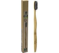 謐olution Bamboo Toothbrush with Pure Bamboo Wood, Hardness Brush Head, Medium, Plastic- Made of Renewable Bamboo, bristles Treated with Activated Carbon for Best Cleanliness.