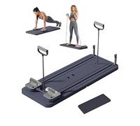 Olutula All-in-One Automatic Rebound Core Abdominal Workout Board, Versatile Pilates Training Equipment Suitable for Men and Women, Durable Fitness Board for Home Gym Use (Grey)