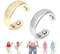 Olux Ring 1ST Gen,Olux Magnetic Ring,Lymphatic Drainage Therapeutic Magnetic Ring,Acupressure Magnetisc Ring Olux Rings (2pcs)