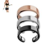 Olux Ring, Olux Magnetic Ring, Anti Snoring Ring, Stainless Steel Magnetic Ring, Lymphatic Magnetic Therapy Ring, Adjustable Fatigue Relief Sleep Aid Magnetic Acupressure Rin (3PCS)