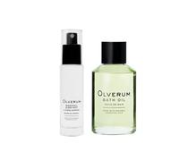 Olverum Sleep & Bath Ritual Set - Luxury Bath Oil (125ml) and Nightfall Sleep Mist (30ml) Duo - Calms The Mind, Relieves Tension, Promotes Deep Rest - Natural, Vegan, Cruelty Free