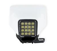 OLVESXC Motorcycle Projector For FC TC FE TE MX Dirt Bike Headlight Motorcycle Headlamp Light(White DUAL 16)