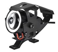 OLVESXC Motorcycle Projector For Motorcycle Headlight Angel Eyes Spotlights Bicycle Lamp Accessories(Blue)