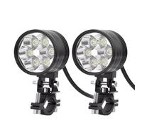 OLVESXC Motorcycle Projector For Motorcycle LED Headlight Spotlight Flash 12V Hi-Lo Fog Lamp Auxiliary Additional Light(2pcs)