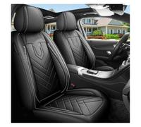 OLVESXC Seat Covers Pair Car Seat Cushion Driver's Cover Or Passenger All Season Universal Pad 1pcs Inclusive Full Leather(Black 1pcs)