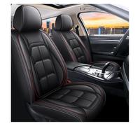 OLVESXC Seat Covers Pair Car Seat Cushion Single Driver And Passenger Cover All Season Universal Pad 1pcs Inclusive Full Leather(Blcak 2pcs)