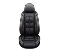 OLVESXC Seat Covers Pair Car Seat Cushion Single Driver And Passenger Cover All Season Universal Pad 1pcs Inclusive Full Leather(Blcak 1pcs)