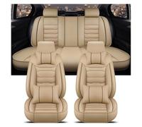 OLVESXC Seat Covers Pair For SEAT All Car Models For Leon For Arona For Ateca For Tarraco For Ibiza For Alhambra Interior Universal Seat Cover(2-Beige 5 Seat)
