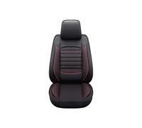 OLVESXC Seat Covers Pair Universal Car Seat Cover Easy-Clean, Comfort Design, Fits Major Models(Black Red Line)