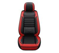 OLVESXC Seat Covers Pair Universal Car Seat Cover Easy-Clean, Comfort Design, Fits Major Models(Black Red Front)