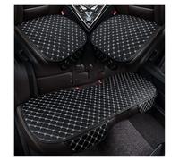 OLVESXC Seat Covers Pair Universal Car Seat Cushion Breathable Comfort Protector Pad Interior Accessories Cover Four Seasons(3 pcs black white)